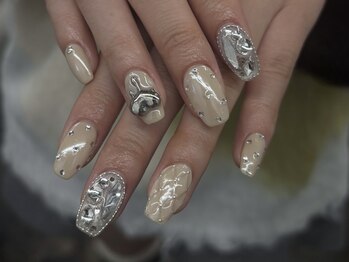 インザピンクリリー(in the pink LILY)/キルティングネイル　担当藤原