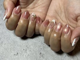 【パラジェル】さくらんぼネイル