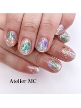 アトリエ エムシー 新富町(Atelier MC)/マグネット+デザインネイル