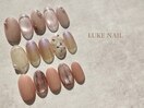 シンプル夏ネイル　定額アート