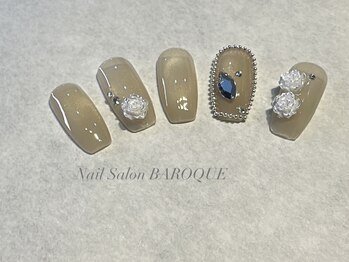ネイルサロン バロック(Nail Salon BAROQUE)/バラパーツデザイン