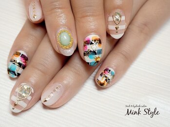 ミンクスタイル 恵比寿店(Mink Style)/ボーダーネイル