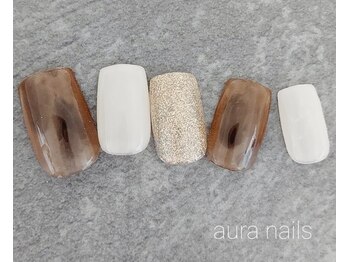 アウラネイルズ(aura nails)/☆ハンドシンプルコース　¥6800