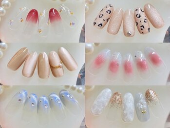 アリベール(Ali Bell)の写真/シンプルネイルから華やかなネイルまで！トレンドを取り入れたデザインを毎月多数作成☆カラー変更もOK♪