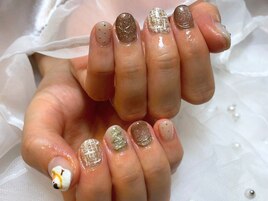 《ツイードニュアンスnail》
