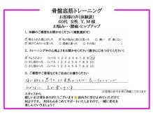 ハピネス(Happiness)/～お客様の声～腰痛ヒップアップ