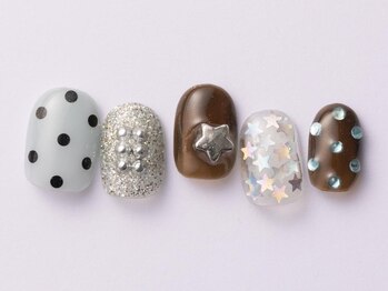 個性派ドット星ブラウン10480yen