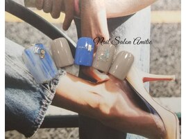 縦グラ×キレカジュfootネイル