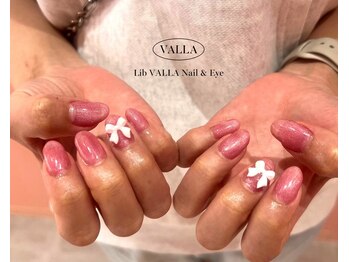 リブヴァラ(Lib Valla)/マグネットネイル×リボンパーツ
