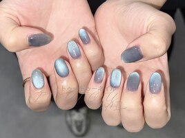 プルプル夏マグネットネイル