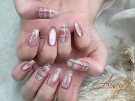 チェックネイル