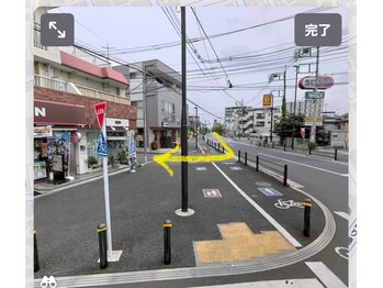 センス ひばりが丘駅前店(SENS)/駐車場までのルート1