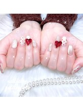 プティポルト(petite porte)/ハートドットちゅるんネイル♪