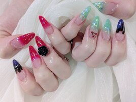 【スカルプ】呪術推しネイル