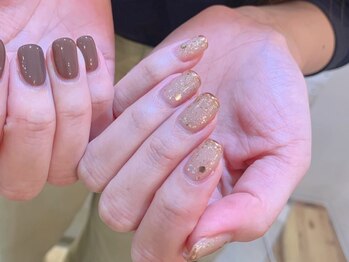 シピー(chipie by anon)/YUI◆アシメ×秋ブラウン ¥5580