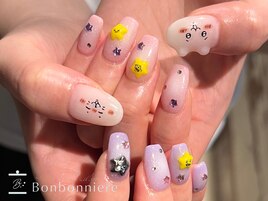 手描き個性派ネイル