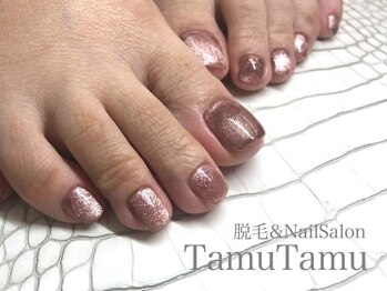 ネイルサロン タムタム(Nail Salon TamuTamu)の写真/秋色をまとう、大人のおしゃれフットネイル☆秋のトレンドカラーで上品に彩り、足元から秋のオシャレを♪