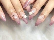マニ ネイル ケア 京都店(mani nail CARE)/紫グラデーションネイル