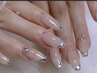 【Hand 】きらめく指先★ガラスフレンチネイル¥7280