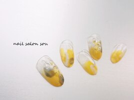 イエローニュアンスnail