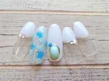 ブランロール 中目黒店(Blanl'or)/涼し気ホワイトネイル