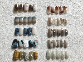 ルブリー 代官山店(Roovely)の写真/【ご新規様限定ハンドアート定額コース￥8400】大人女子向けキレイめデザイン♪ワンランク上の上質ネイル☆