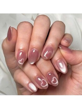 ヘブン ネイル 鶯谷(HEAVEN Nail)/ワンカラーキャatアイネイル