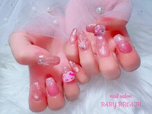ベイビーブレス(BABY BREATH)/定額マーメイドネイル