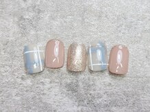 コキーユ(Coquille)/チェックネイル