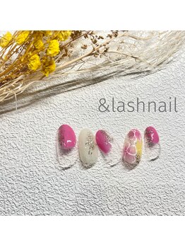 アンドラッシュネイル(&Lash nail)/定額サンプル6000/4本アート
