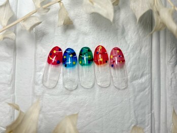 ブリスフルハピネス(Blissful happiness)/定額ネイル(design)夏ver.