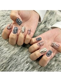 ツイードネイル