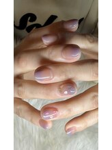 リエクラ(Re eclat)/◆カラグラ＋桜　春ネイル◆