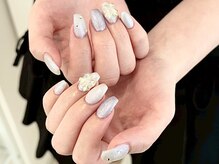 ヌル ネイル 堀江(NURU NAIL HORIE)/Cute！韓国ワンホンネイル☆