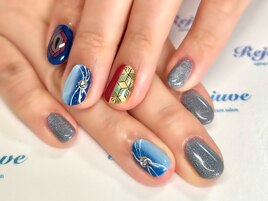 人気の鬼滅ネイル☆