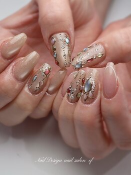 エフネイル(ef nail)の写真/【パラジェルあり★プロデュースデザイン9950円～】繊細なアートもお任せください！あなたの理想の指先へ♪