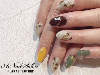 エーネイルサロン プラーカ本店(A-Nail Salon)/秋色ニュアンス