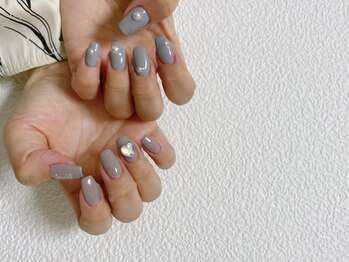 キキネイル たまプラーザ店(kikinail)/ちぐはぐワンカラー