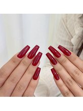 クイーンズビューティーサロン 新宿本店(Queen's beauty salon)/チップ長さ出し10本+ワンカラー