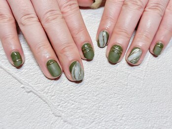 アトリエ グリッター(atelier glitter)/カーキネイル