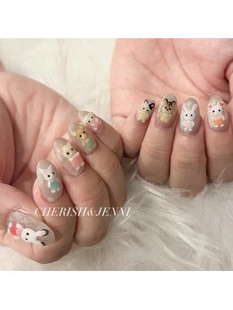 チェリッシュ アンド ジェニ(CHERISH&JENNI)/シルバニアファミリーネイル