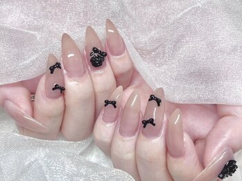 モカ 心斎橋(moca by Lee)/【Aina】リボンネイル