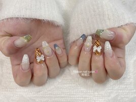 autumn tweed nail