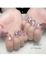 リルガーデン 新宿南口(Lil' Garden)/くすみパープルブライダルネイル