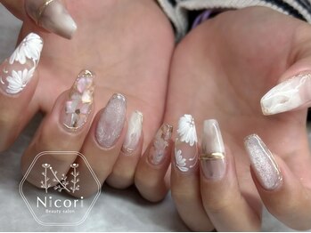 ニコリ(Nicori)の写真/トレンドをおさえた繊細アートが大人気★季節に合わせたデザインで、指先からワクワクを体感♪