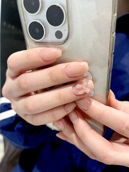 ヌーディーリボンネイル