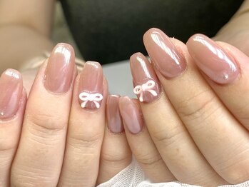 アンネ 綾瀬店(ANNE)/ワンカラー/ミラーネイル