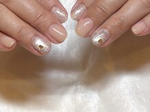 エスネイル(eth_nail)/ポイントアートハートホログラム