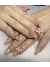 キラ カワイイ ネイル(Kira kawaii nail)/フラッシュリボン　ストーン別途