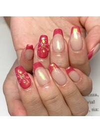 ぷっくりお花ネイル